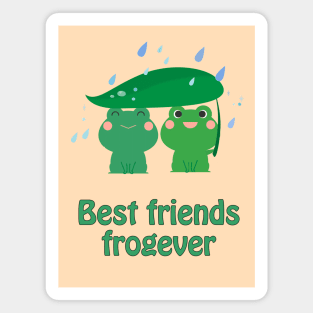 Best friends frogever Magnet